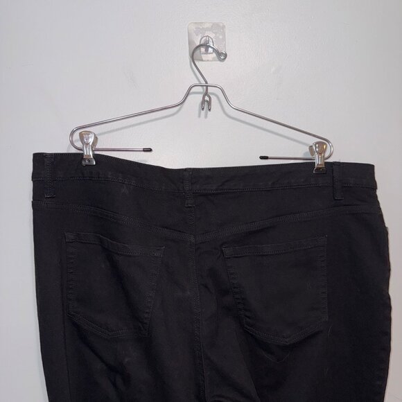 Charter Club Lexington Straight Black Jeans Womens Size 20WS - Picture 6 of 6